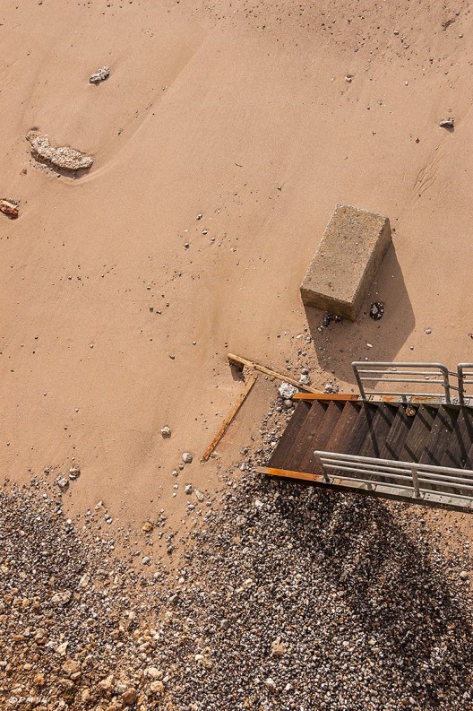 Abstract of steps down to sand and shingle beach, Birling Gap East Sussex near Beachy Head, East Dean eyeteeth.net 2014