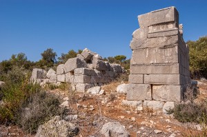 Stadium ruins Gelemis Turkey. Colour landscape. P.Maton 2014 eyeteeth.net